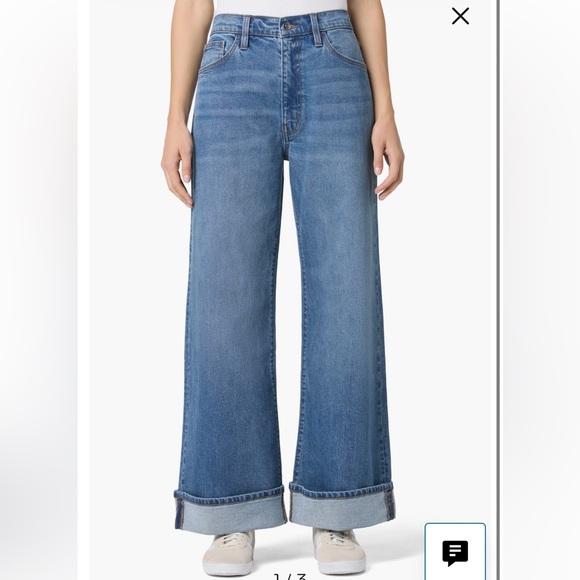 Hudson Jeans Denim - NWT Hudson Jeans Jolene Wide Leg Cuff Denim Size 28